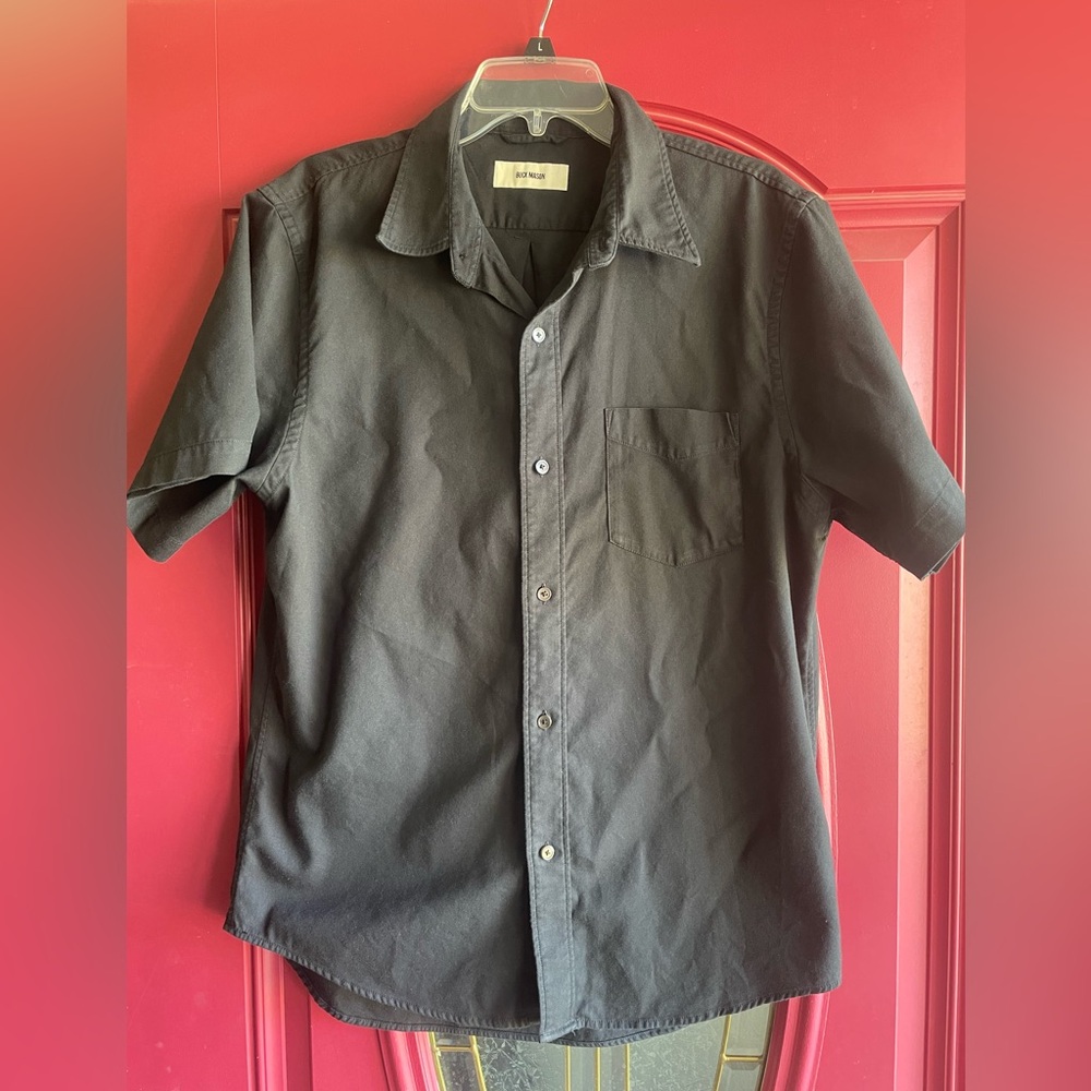 Buck Mason Black button down